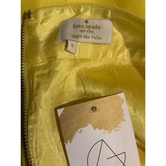 Kate Spade Yellow Pencil Skirt W/ Pockets, Size 8 (US) - Picture 7 of 7